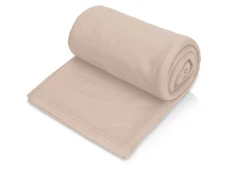 Плед флисовый Polar, бежевый фото