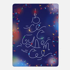 Плед флисовый «Все сбудется!», синий фото