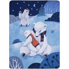 Плед флисовый Wintart Bear, синий фото