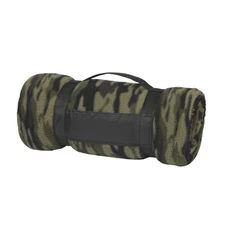 Плед Камуфляж, зеленый фото