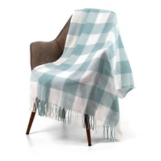 Плед London, бирюзовый фото