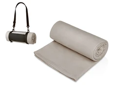 Плед «Нежность» с ремешком на плечо, серый фото