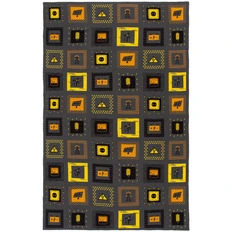 Плед с рисунком Teplo Industry, энергетика, серый / желтый фото