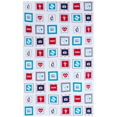 Плед с рисунком Teplo Industry, здравоохранение, фиолетовый / белый фото