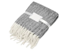 Плед с шерстью Warmy, светло-серый фото