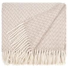 Плед шерстяной «Селигер», песочный фото