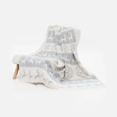 Плед «Скандинавия», серый фото