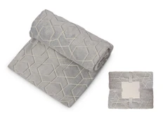 Плед светящийся в темноте Lattice, серый фото