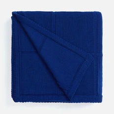 Плед Teplo Chainfield, темно-синий фото