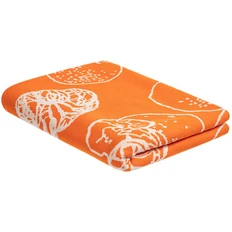 Плед Teplo Citrion, оранжевый / белый фото