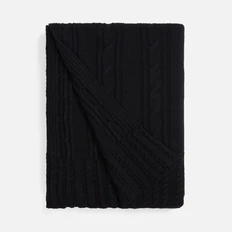 Плед Teplo Remitti, черный фото