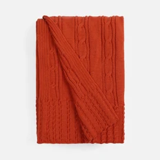 Плед Teplo Remitti, оранжевый фото