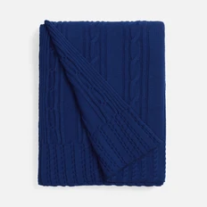 Плед Teplo Remitti, темно-синий фото