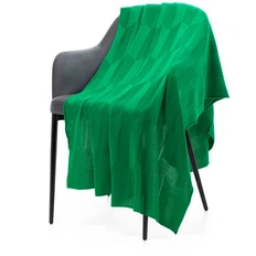 Плед Teplo Rombus, зеленый фото