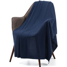 Плед Teplo Slumberland, темно-синий фото