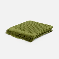 Плед вафельный Molti Elenglect, зеленый фото