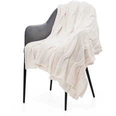 Плед Very Marque Snefald, бежевый фото