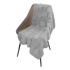 Плед вязаный Portobello Cella Soft, серый фото