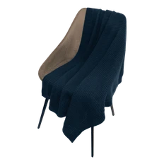 Плед вязаный Portobello Malta Soft, синий фото