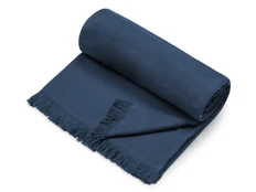 Плед из хлопка Lina, синий фото