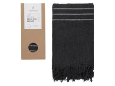 Плед из переработанного хлопка 3 в 1 Originalhome, черный фото