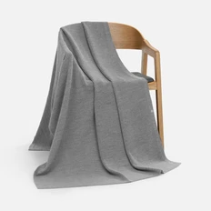 Плед из шерсти и акрила Intarsio Voyage в кофре, серый фото