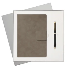 Подарочный набор Ritz: ежедневник недатированный, ручка, бежевый / серый фото