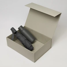 Набор подарочный Portobello: зонт складной Atlanta, термобутылка вакуумная Sevilla, серый фото