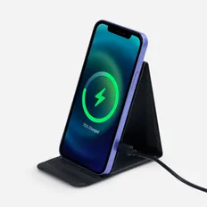 Подставка для смартфона с беспроводной зарядкой Molti Kickstand, серая фото