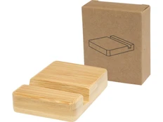 Подставка для телефона бамбуковая Ebla, бежевая фото