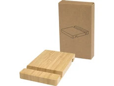 Подставка для телефона и планшета бамбуковая Bubup, бежевая фото