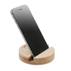 Подставка для телефона из березы Grow Round Stand, бежевая фото