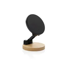 Подставка для телефона из бамбука и переработанного пластика RCS XD Collection Magmount, черная / коричневая фото