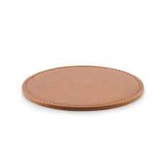 Подставка круглая из полиуретана, коричневая фото