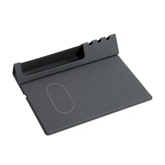 Подставка настольная складная с беспроводным (10W) зарядным устройством и ковриком для мыши Cool Desk, темно-серая фото