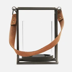 Подсвечник Vinga Montreux, черный / коричневый фото