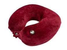 Подушка для путешествий с эффектом памяти Drowsy, бордовая фото