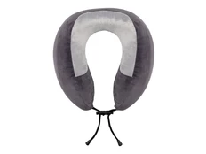 Подушка для путешествий с эффектом памяти Torber, темно-серая фото