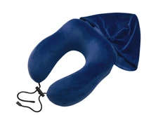 Подушка с эффектом памяти и капюшоном Dream Hood, синяя фото