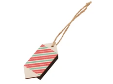 Подвеска деревянная на елку Sweet, бежевая фото