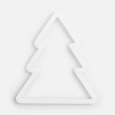 Подвеска «Елочка», 3D-печать, белая фото