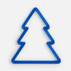 Подвеска «Елочка», 3D-печать, синяя фото