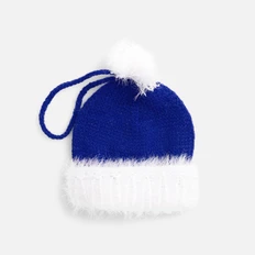 Подвеска на елку «Вьюшка», шапочка, синяя фото