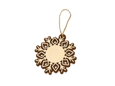 Подвеска Снежинка, крафт фото