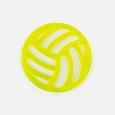 Подвеска Sport, волейбол, 3D-печать на заказ, желтая фото