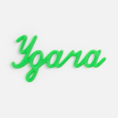 Подвеска Word «Удача», 3D-печать на заказ, зеленая фото