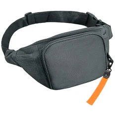 Сумка поясная Split To Go, серая / оранжевая фото