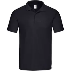 Поло мужское Original Polo из хлопка, 185 г/м², черное фото