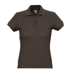 Поло женское Sol's Passion 170, шоколадное фото