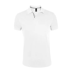 Поло мужское Sol's Portland Men 200, белое / серое фото